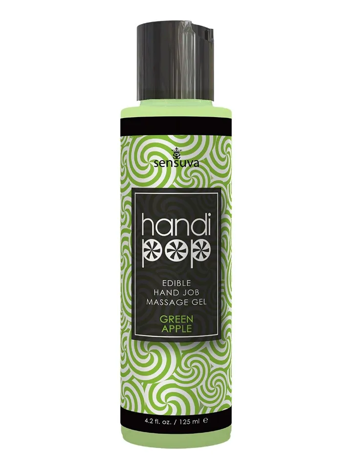 Edible Hand Job Massage Gel Green Apple 125 ml Runka skönare