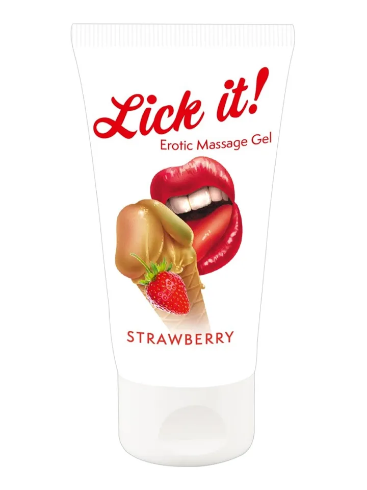 Erotic Massage Gel Strawberry 50 ml Bättre oralsex