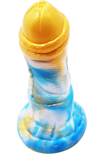 FantasyColors Dildo Nox Gold-Blue 21cm Dragon dildo