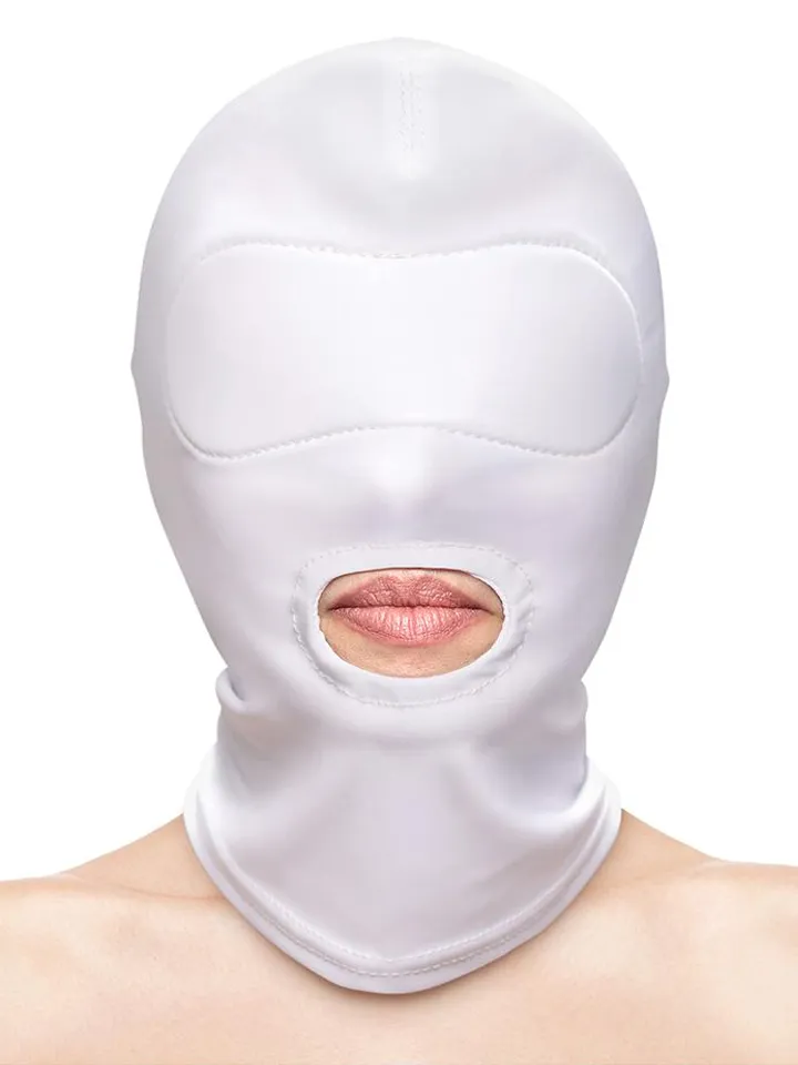 Fetish & Fashion Mouth Hood White BDSM-maski