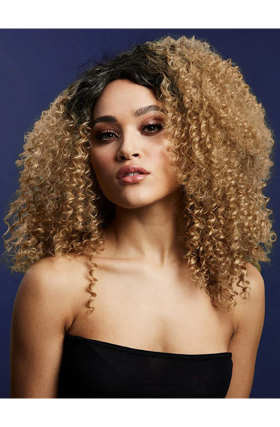 Fever Lizzo Wig Caramel Peruk