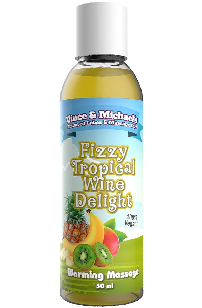 Fizzy Tropical Wine Delight Warming Massage 50ml Massageolja
