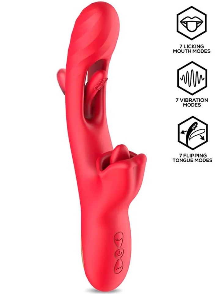 Flipping Tongue With Licking Mouth Vibrator Rabbitvibrator