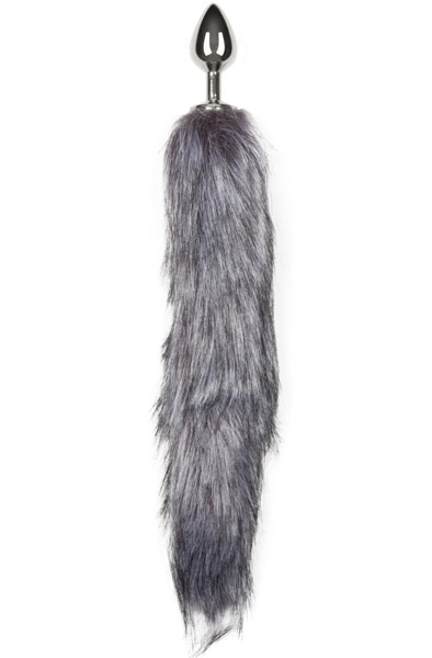 Fox Tail Plug No. 6 Silver Analplugg med svans