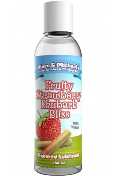 Fruity Strawberry Rhubarb Bliss Flavored Lubricant 150ml Glidmedel med smak