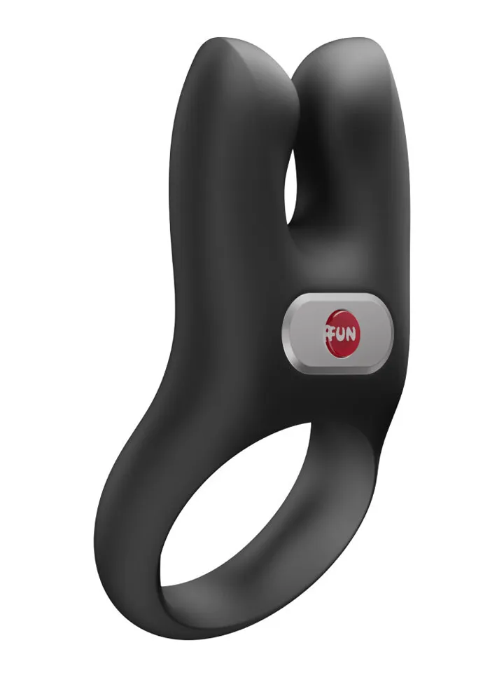 Fun Factory Nos Vibrating Cock Ring Black Penisrengas vibraattorilla
