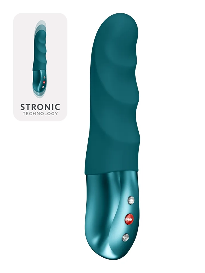 Fun Factory Stronic Petite Thrusting Pulsator Bottle Green Värisevä dildo