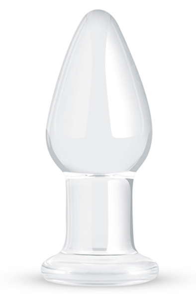 Gildo Clear Glass Buttplug 10cm Ø3,9cm Analplugg i glas