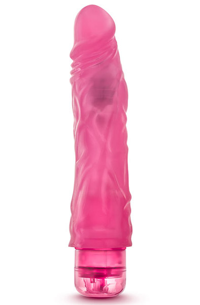 Glow Dicks The Drop Pink 21,5 cm Dildo med vibrator