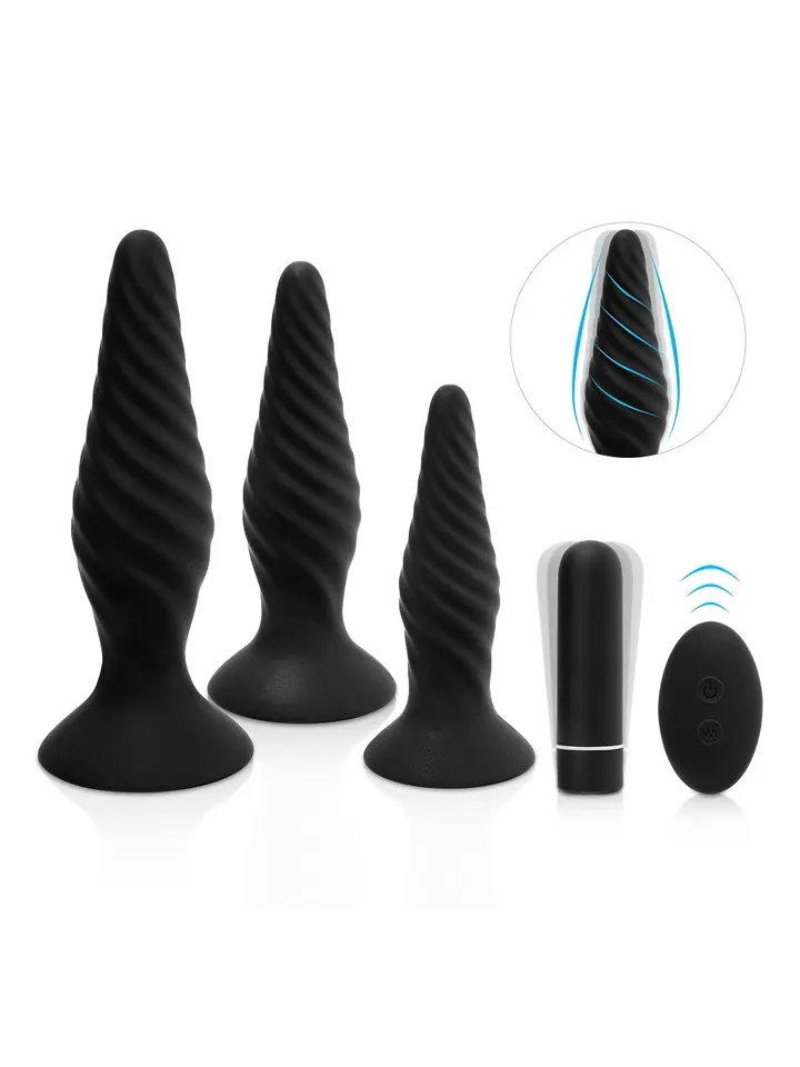 Idris Vibrating Anal Plug Set Analleksaker i set