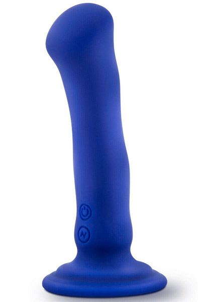 Impressions N2 Vibrating Silicone Dildo Blue 16,5cm Dildo med vibrator