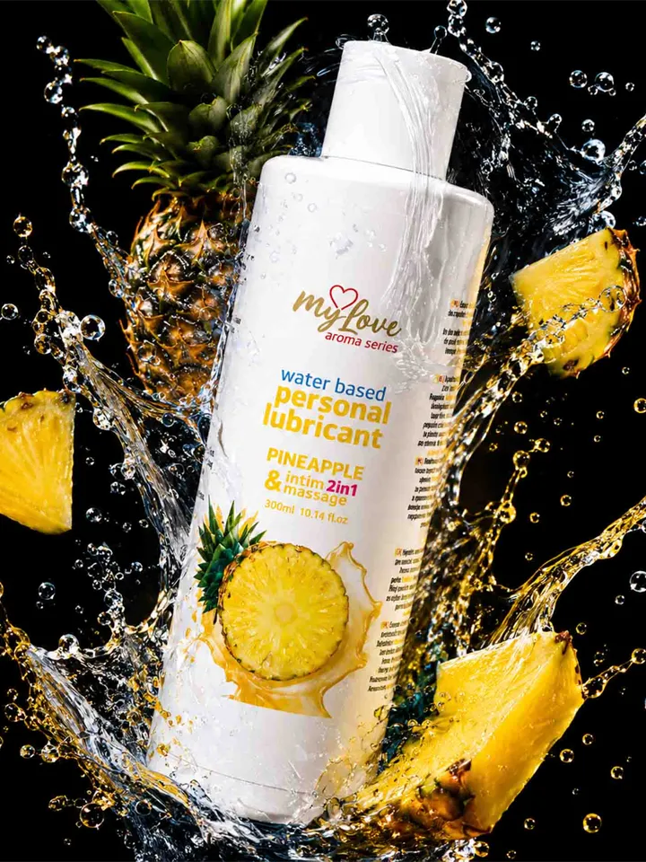 Intim & Massage Lubricant Pineapple 300 ml Liuku&hierontavoide