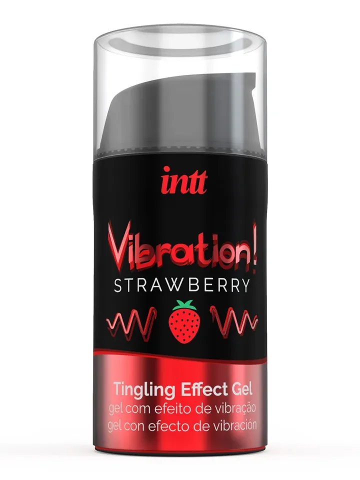 Intt Vibration! Strawberry Liquid Vibrator 15 ml Lusthöjande gel