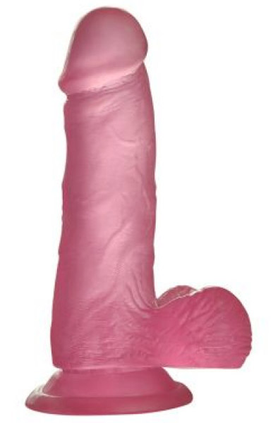 Jelly Studs Crystal Dildo Pink 15,5cm Dildo