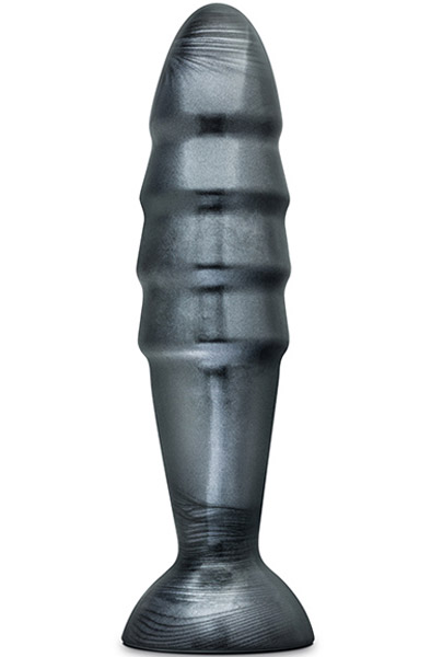 Jet Destructor Carbon Metallic Black Butt Plug Paksu anaalitappi
