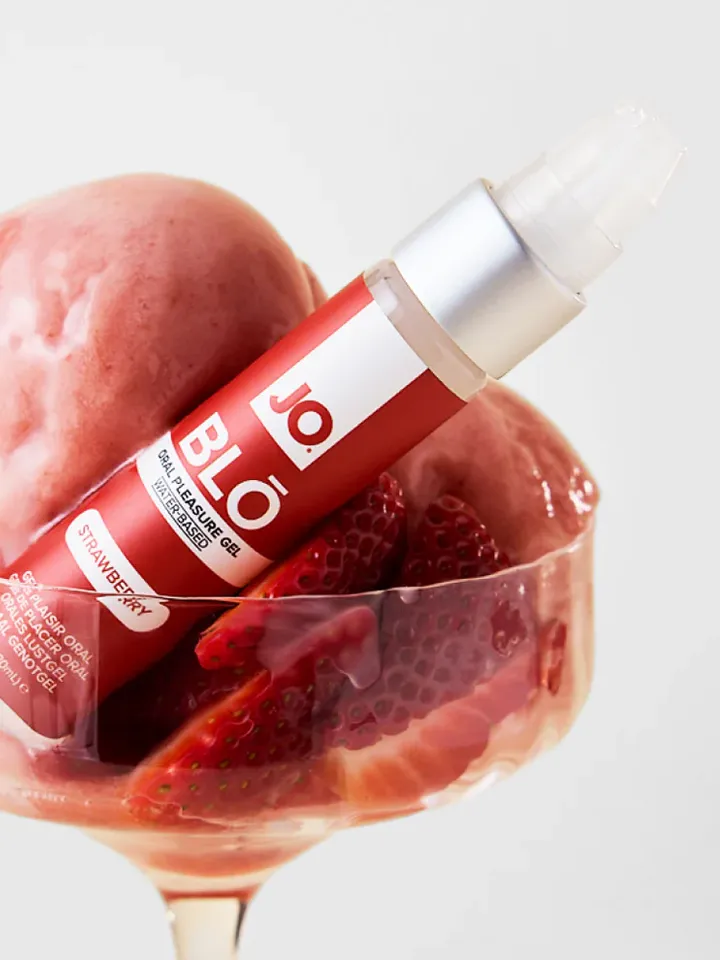 JO BLO Oral Pleasure Gel Strawberry 30ml Bättre oralsex
