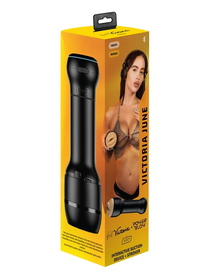 Kiiroo PowerBlow + Feel Victoria June Mouth Combo Masturbator
