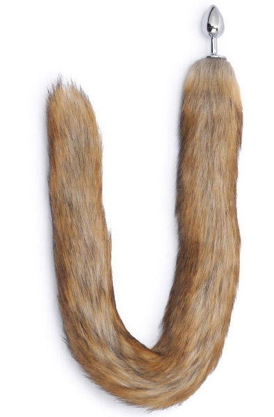Kiotos Fox Tail Plug Brown Long 70 cm Analplugg med svans
