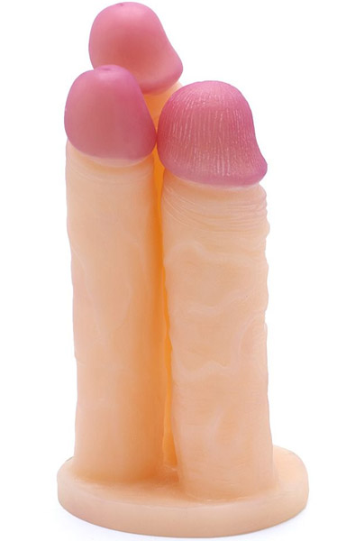 Kiotos Triple Cox Flesh 23,5 cm Dildo