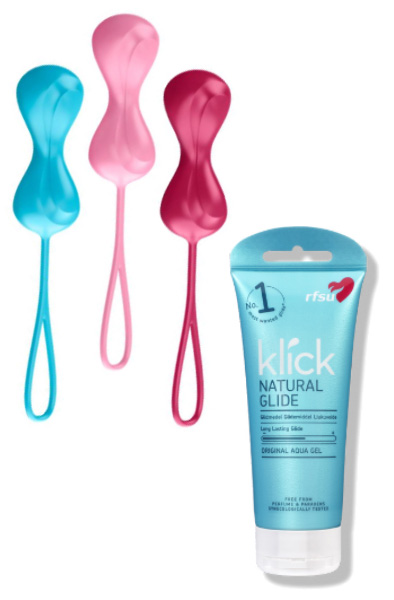 Knip-paket Satisfyer balls & RFSU Glidmedel Pakettitarjous