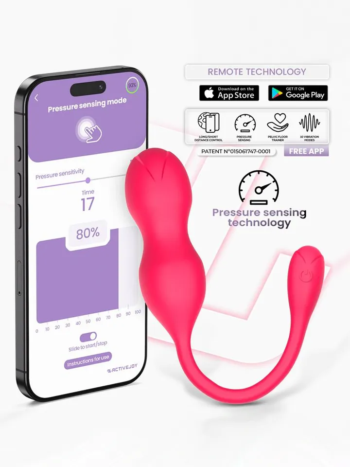 Kyra Pelvic Floor Trainer Pressure Sensing App Appstyrda knipkulor