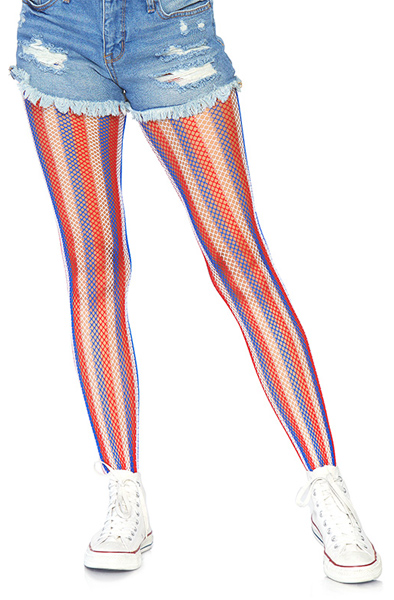 Leg Avenue Americana Fishnet Tights One Size Verkkosukkahousut