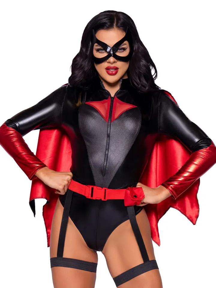 Leg Avenue Bat Woman Bodysuit Rollspel & Maskerad