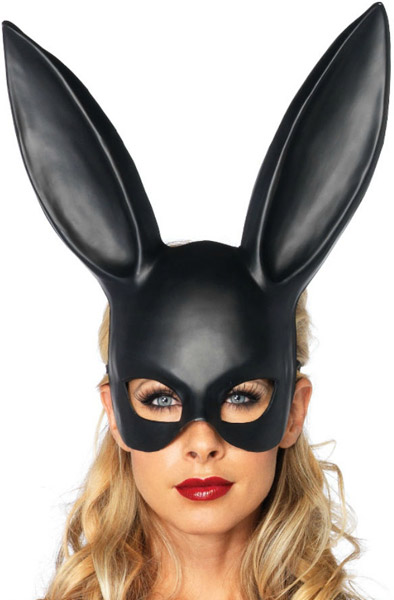 Leg Avenue Black Bondage Bunny Mask Bunny-asu