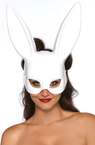Leg Avenue Bunny Mask White Rollspel & Maskerad
