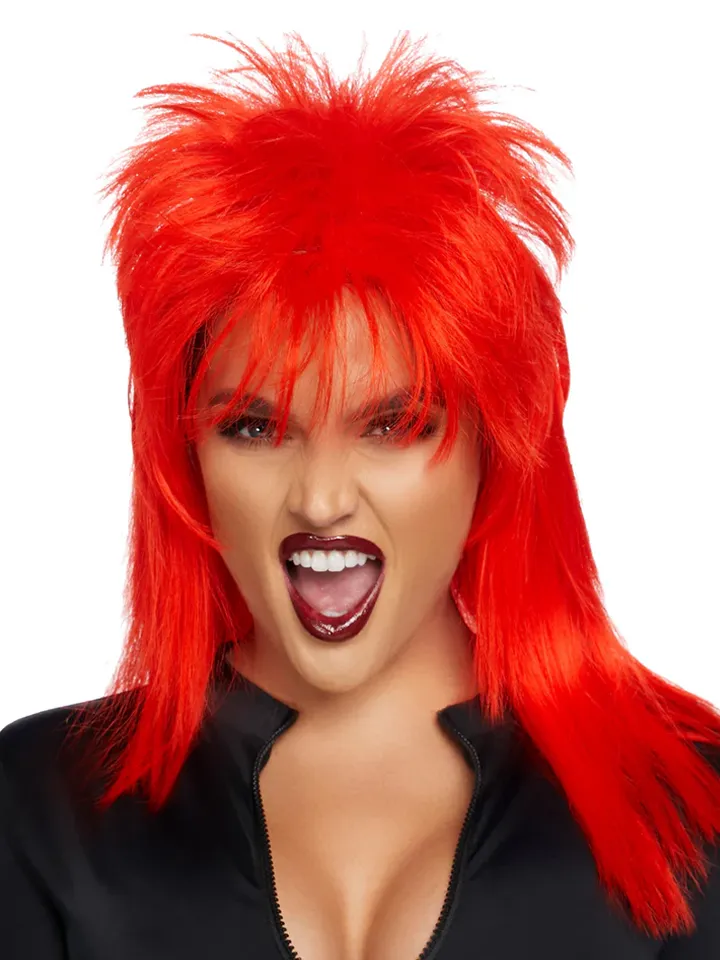 Leg Avenue Unisex Rockstar Wig Red Peruk