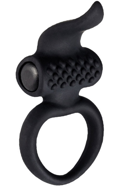 Lingus Vibrating Cock Ring Black Penisring med vibrator