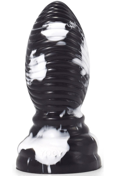 Linox Plug Black-White 20cm Grövre analplugg