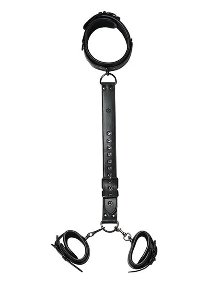 Locking Harness Bondage Collar & Wrist Restraints Bondage sele