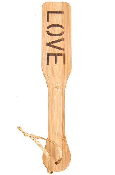Love Word Bamboo Paddle 32 cm BDSM-mela