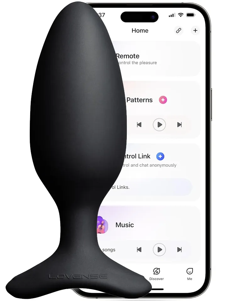 Lovense Hush 2 Vibrating Butt Plug 45mm Fjärrstyrd analplugg