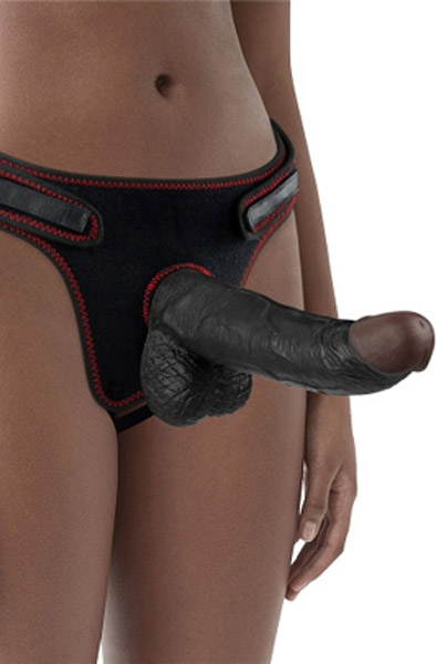 Lovetoy Easy Strapon Set Black 21,5 cm Strap-on