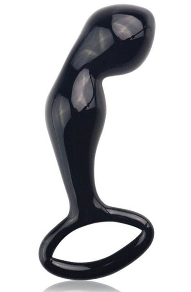 Lovetoy Glass Romance Black Analplugg i glas