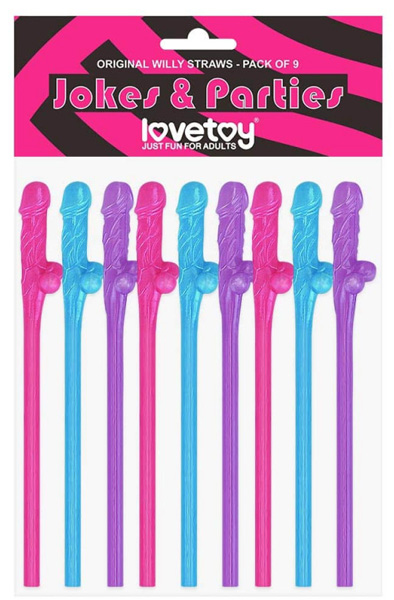 Lovetoy Original Willy Straws Multicolor Snopp Sugrör