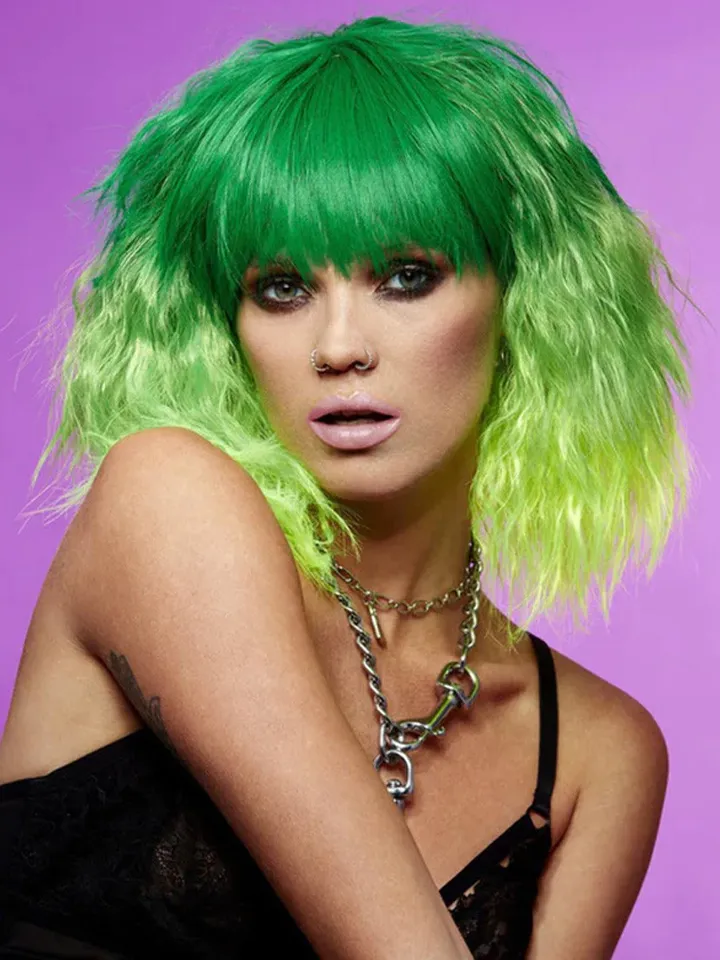 Manic Panic Green Envy Goddess Wig Peruk