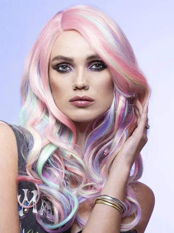 Manic Panic Pastel Unicorn Curl Wig Peruk