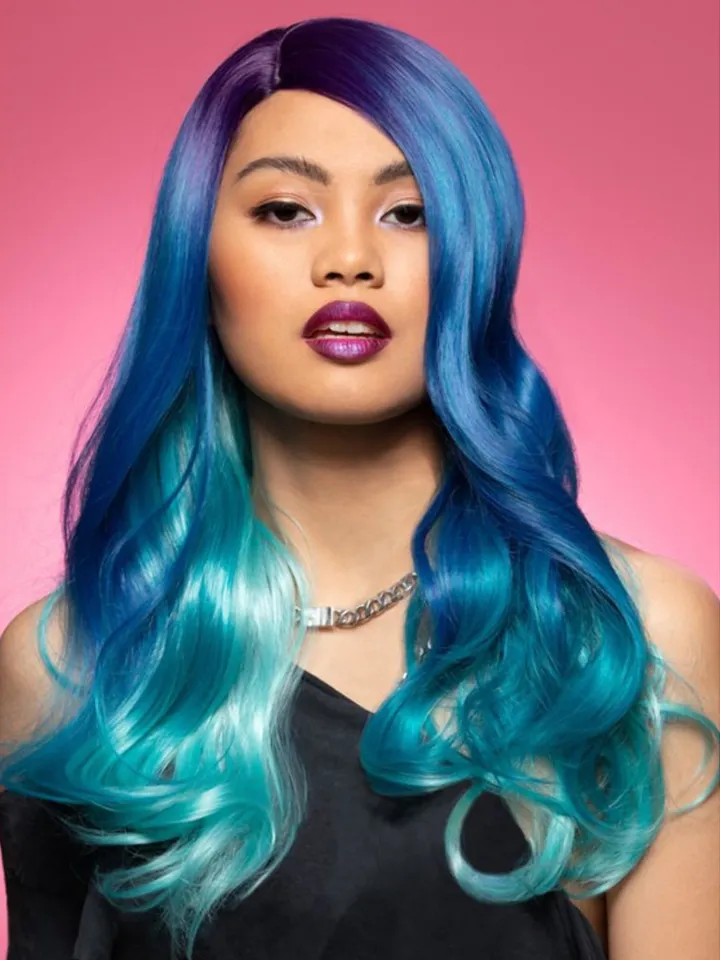 Manic Panic Two Tone Mermaid Wig Peruk