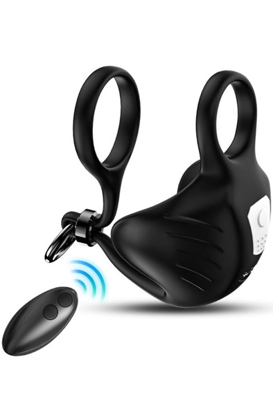 Manta Scrotum Vibrator Ring With Remote Kivesvibraattori