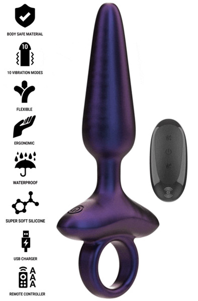 Marlon Vibrating Anal Plug Remote Control Värisevä anaalitappi