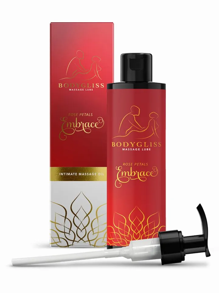 Massage Oil & Lubricant Rose Petals Embrace 150 ml Hierontaöljy