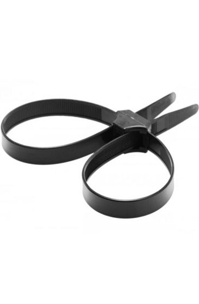 Master Series Black Zip Tie Police Cuffs Handbojor