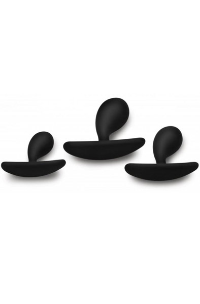 Master Series Dark Droplets Curved Anal Trainer Set Of 3 Analpluggar paket