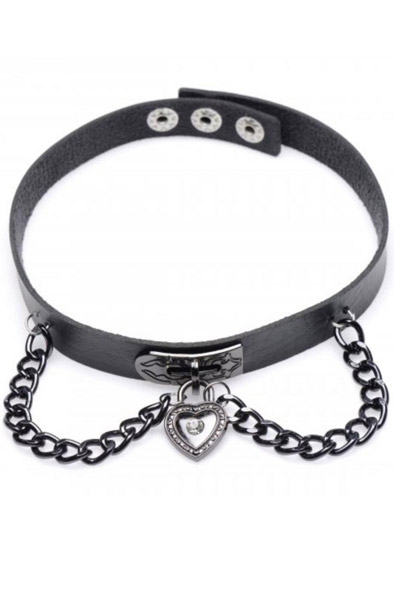 Master Series Gothic Heart Adjustable Collar Choker