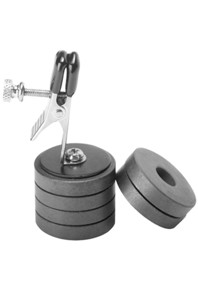 Master Series Onus Nipple Clip With Magnet Weights Bröstvårtsklämmor