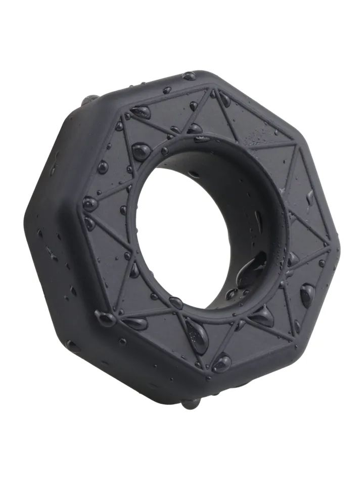 Master Silicone Cock Ring Black Penisring