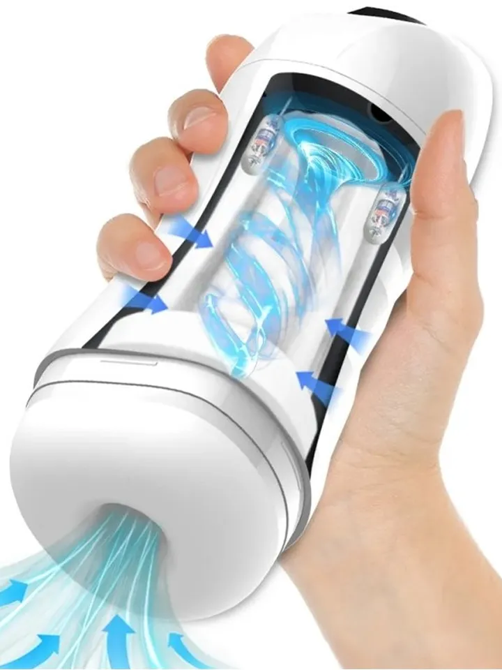 Max Cup Masturbator Vibration & Suction White Automaattinen masturbaattori